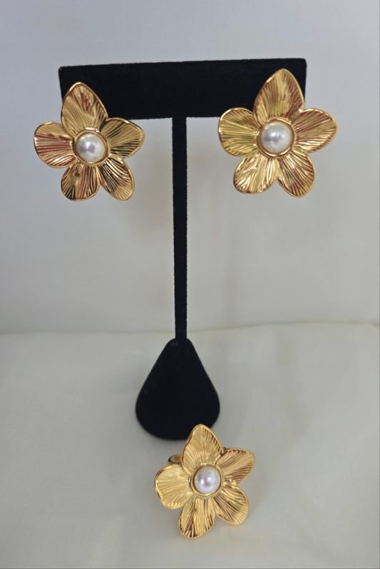 Margaret  Earrings & Ring